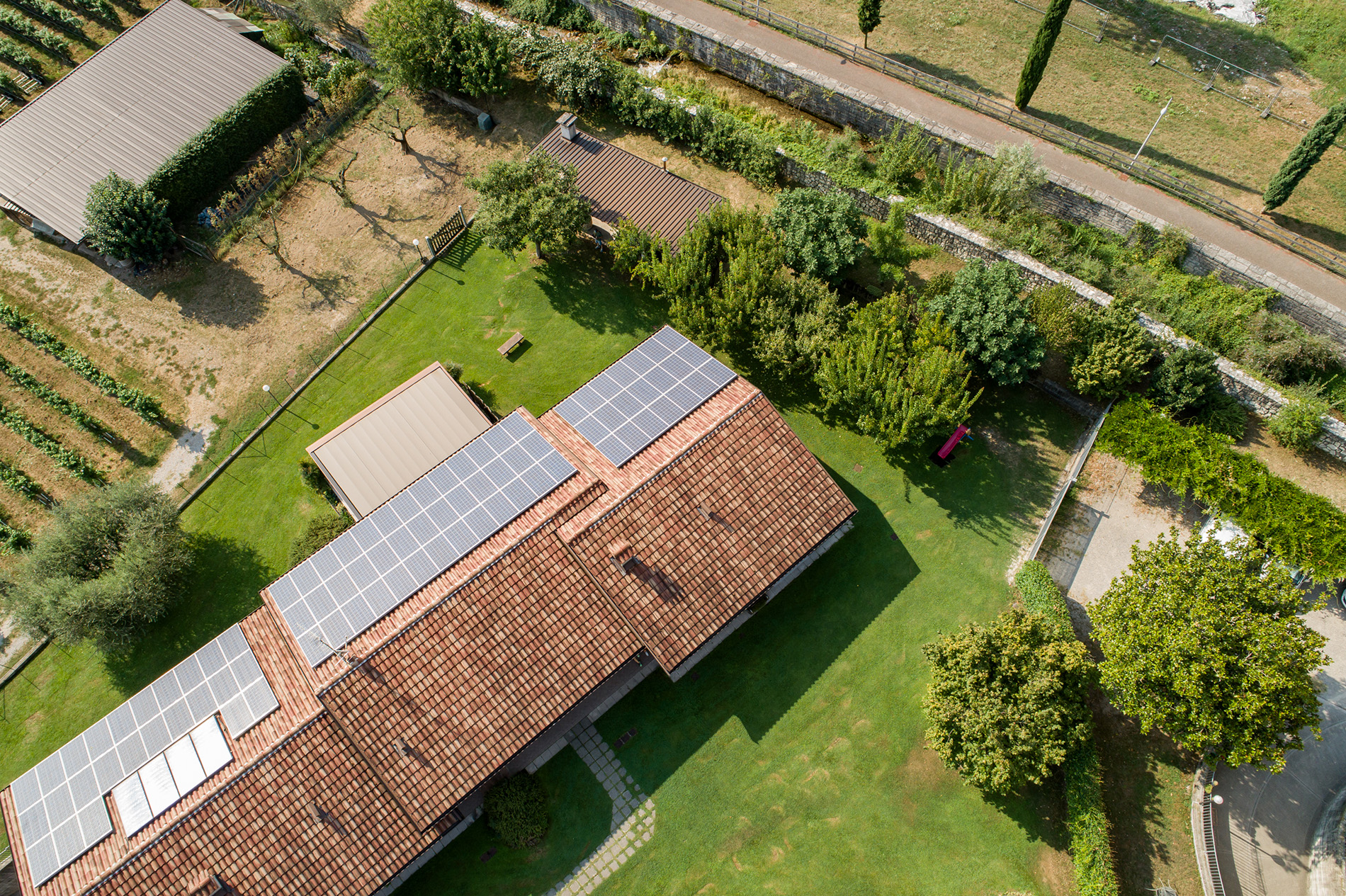 Agritur Comai, giardino e spazi esterni